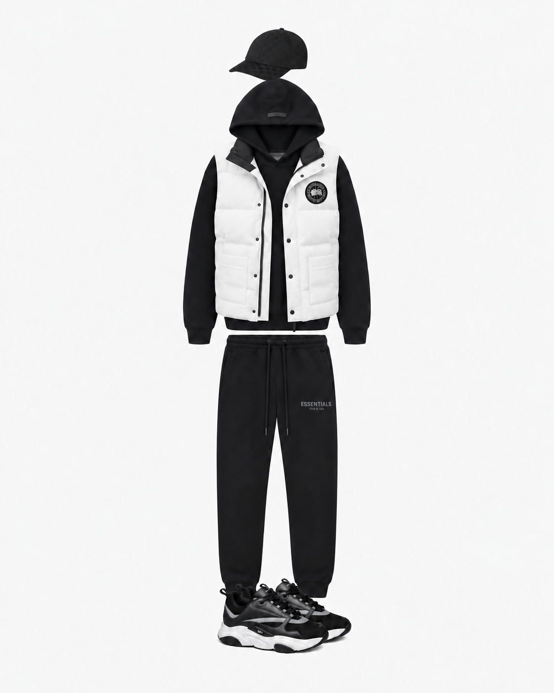 SERHAD — Combinaison Blanc & Noir
