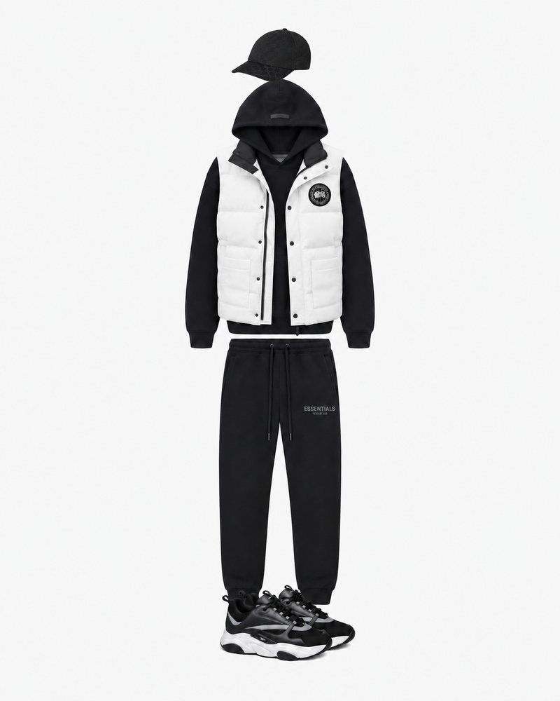 SERHAD — Combinaison Blanc & Noir