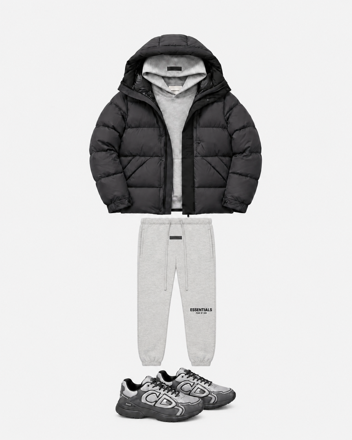 SERHAD — Combinaison Doudoune Noire & Gris