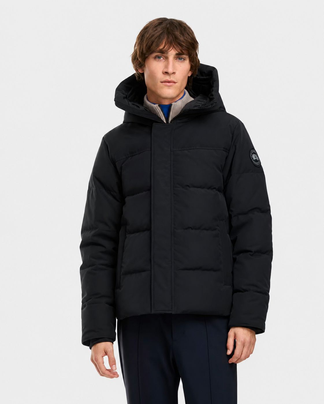 SERHAD - PARKA COURTE Noir